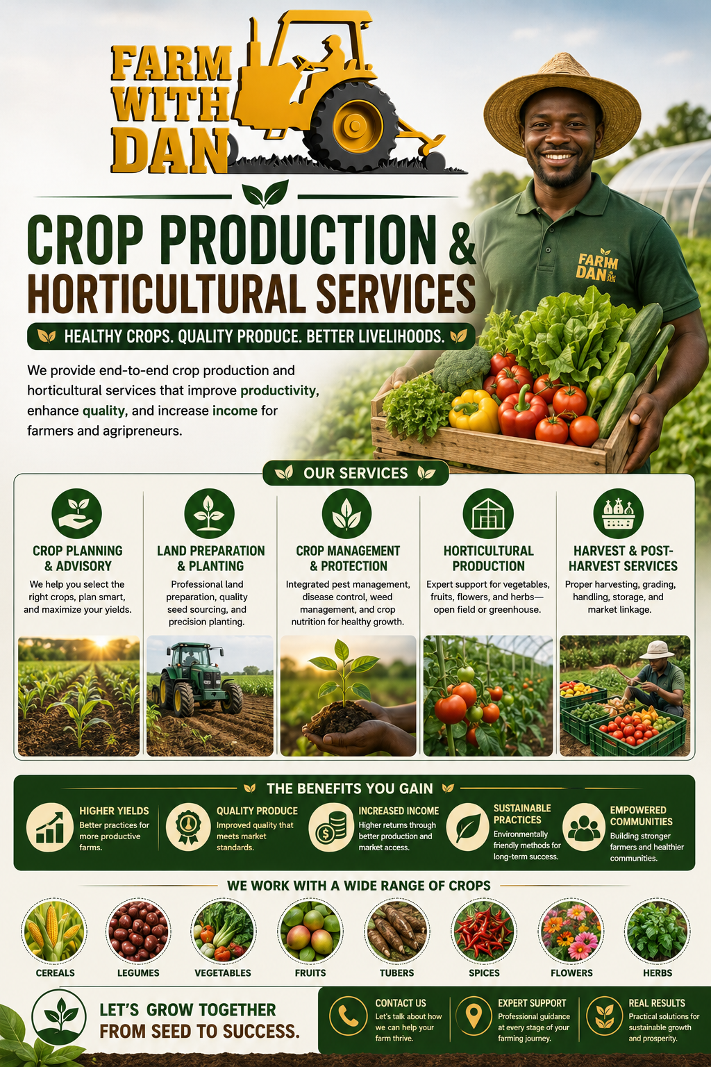 crop production & horticultural services