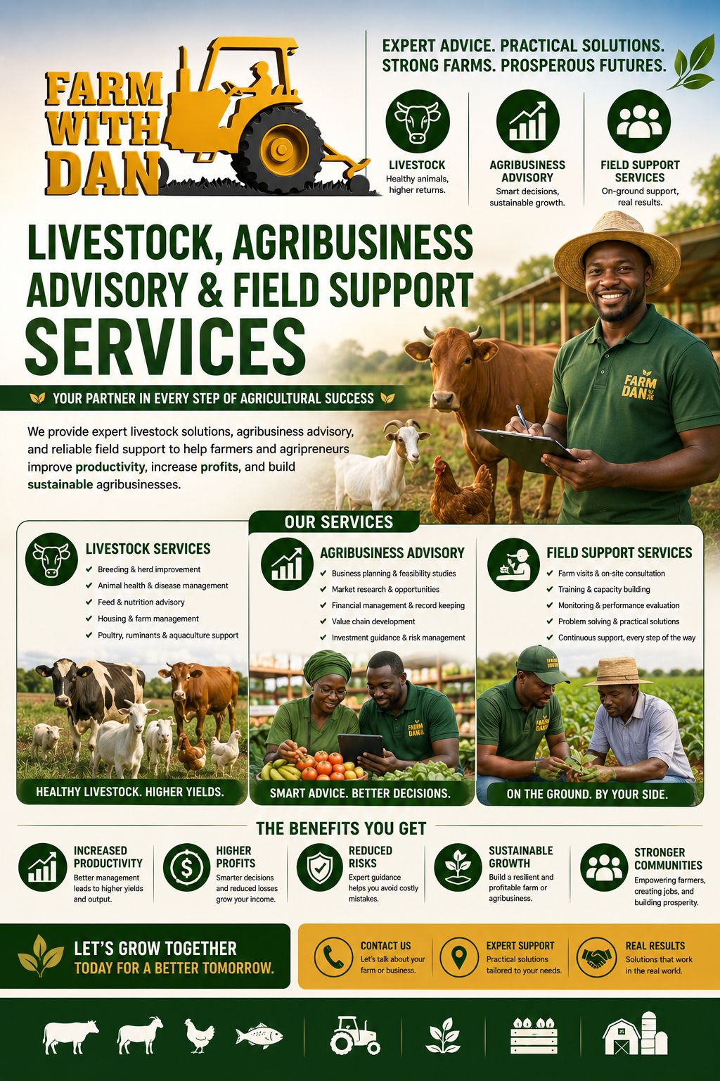 livestock, agribusiness advisory & field support services